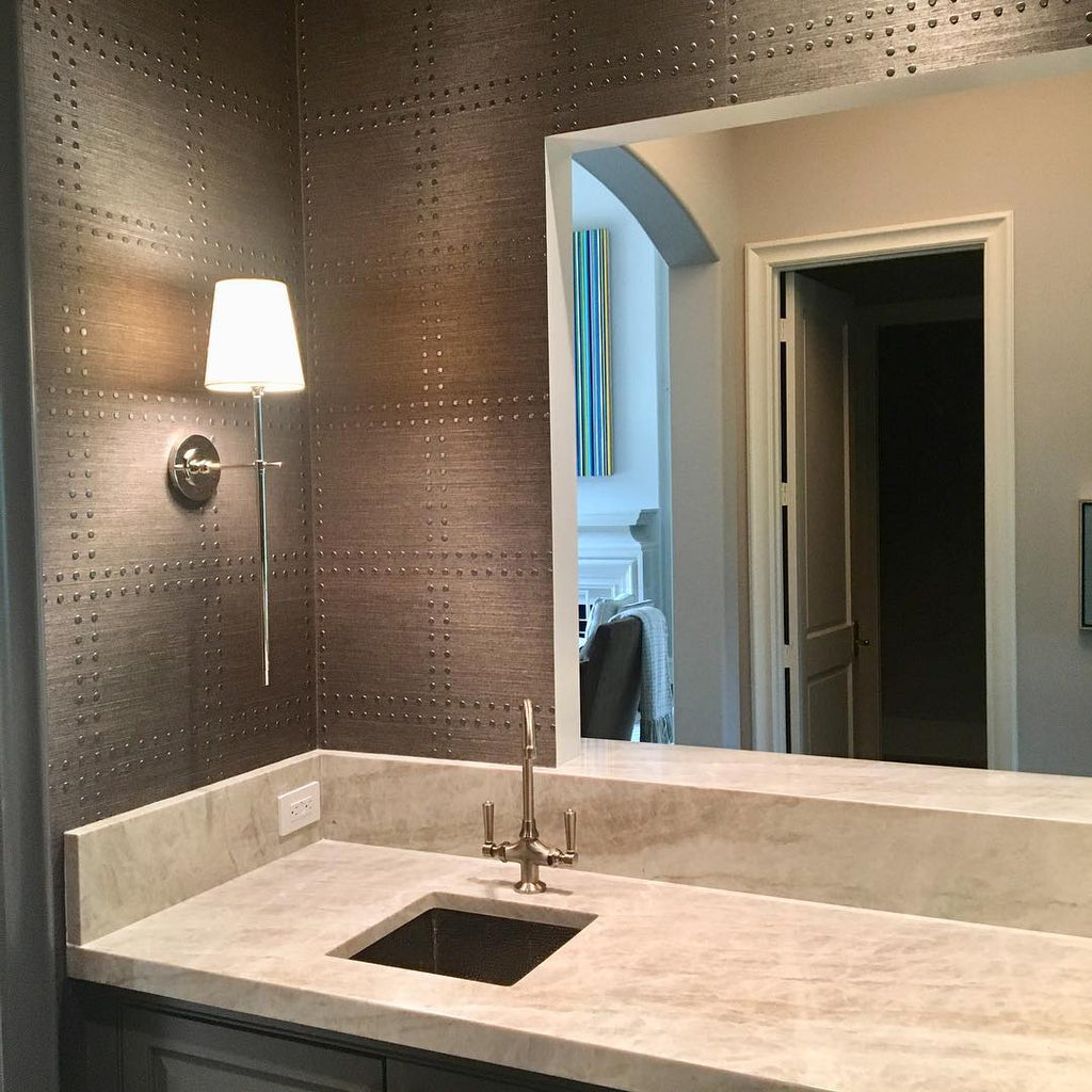 Indoor Wall Lamp Brass and Fabric with Conical Shade | Silva Style | Soft Ambient Lighting for Bedrooms and Living Rooms