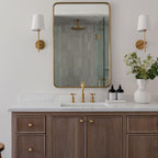 Indoor Wall Lamp Brass and Fabric with Conical Shade | Silva Style | Soft Ambient Lighting for Bedrooms and Living Rooms