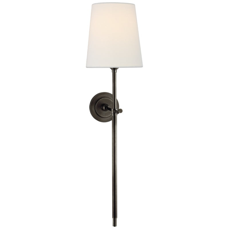 Indoor Wall Lamp Brass and Fabric with Conical Shade | Silva Style | Soft Ambient Lighting for Bedrooms and Living Rooms