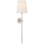 Indoor Wall Lamp Brass and Fabric with Conical Shade | Silva Style | Soft Ambient Lighting for Bedrooms and Living Rooms