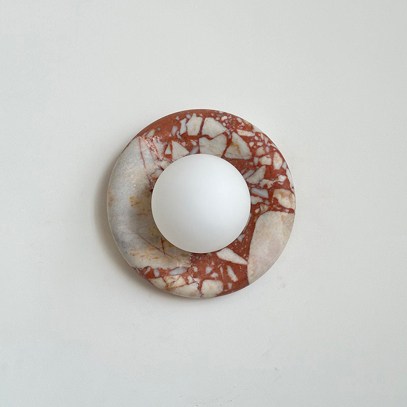LED Wall Sconce Marble and Glass Indoor Lamp | Hako Style | Integrated G9 Base for Soft Ambient Lighting 110-240V Hardwired