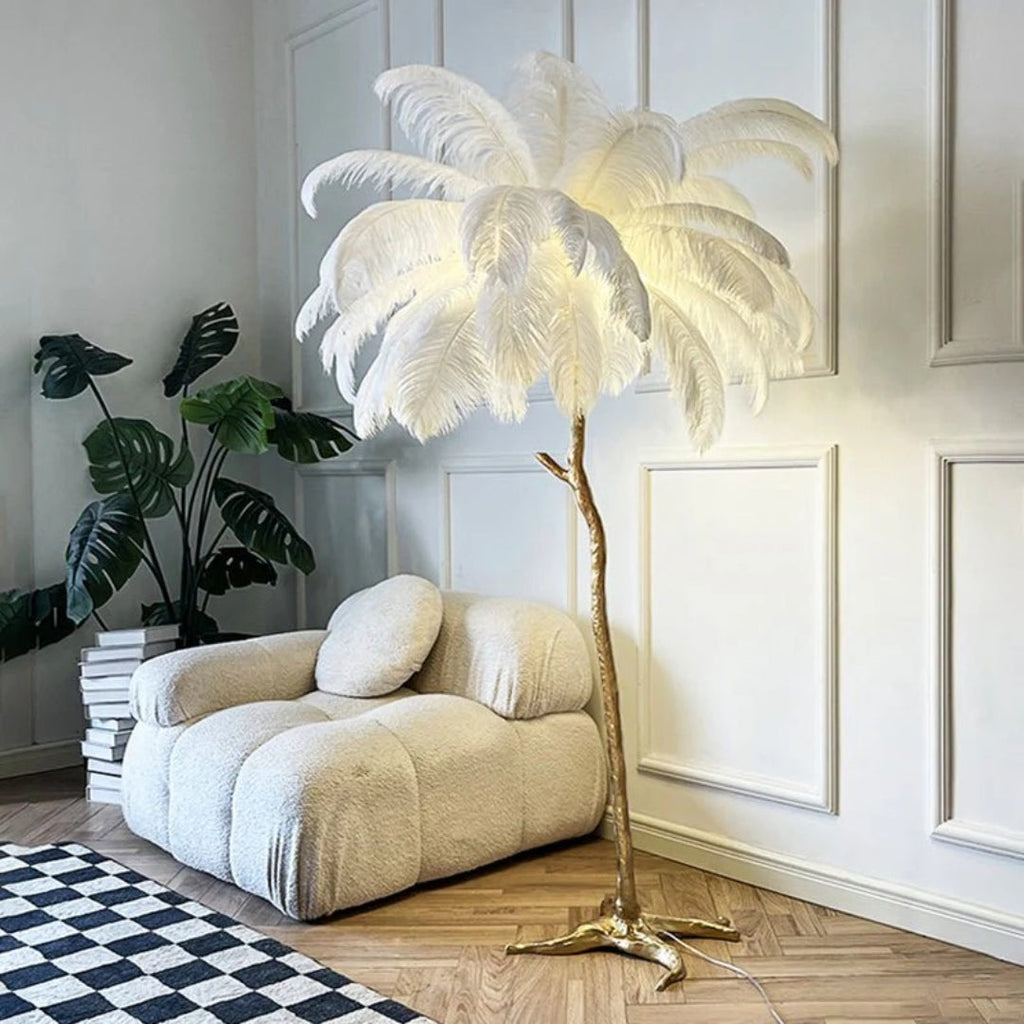 Modern Feather Floor Lamp