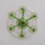 Murano Glass Chandelier Hand-Blown Organic Silhouette | Art Deco Style Ceiling Light | Hardwired Artisanal Interior Decor