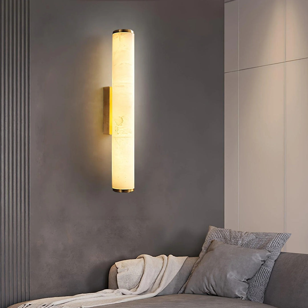 Vertical Marble Wall Light