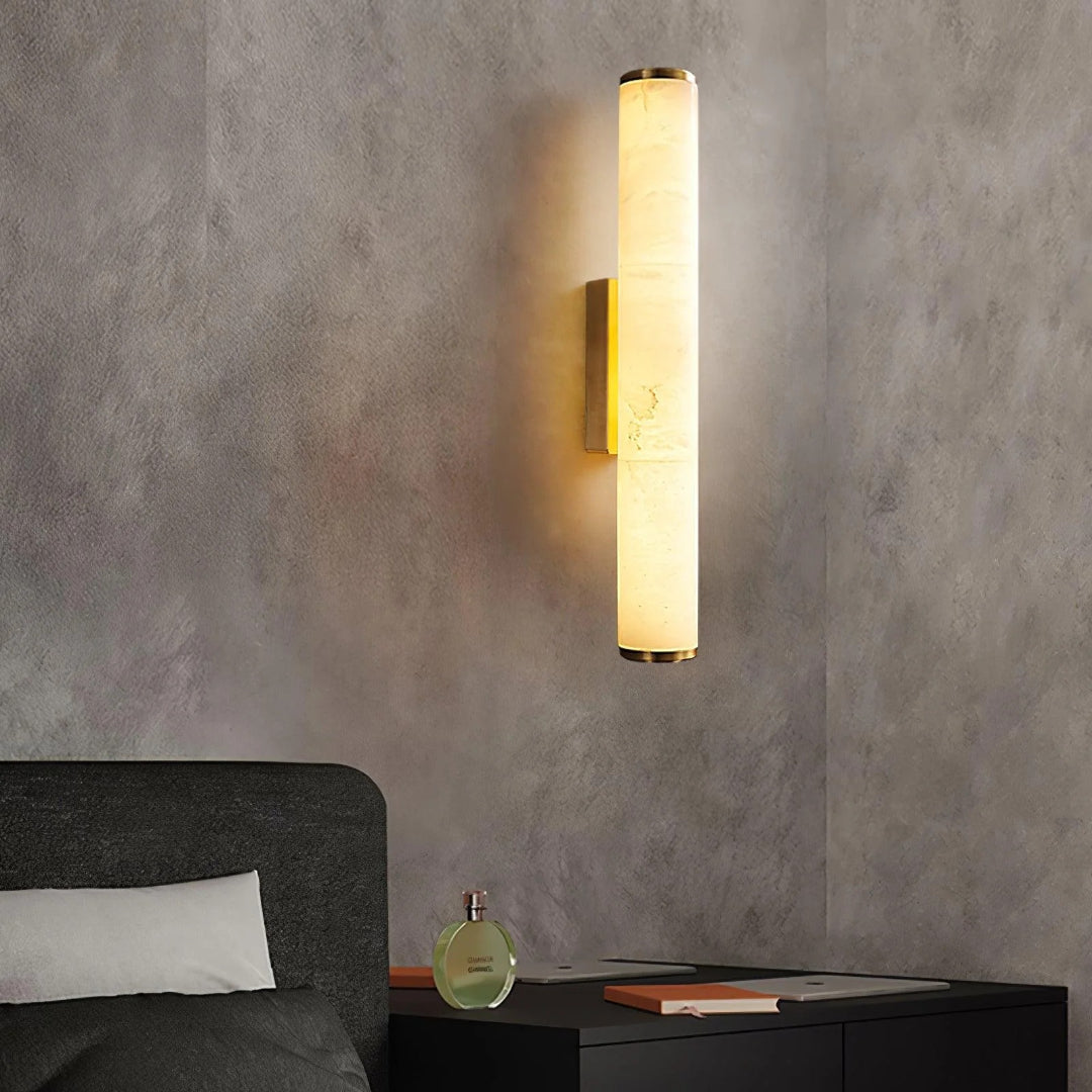 Vertical Marble Wall Light