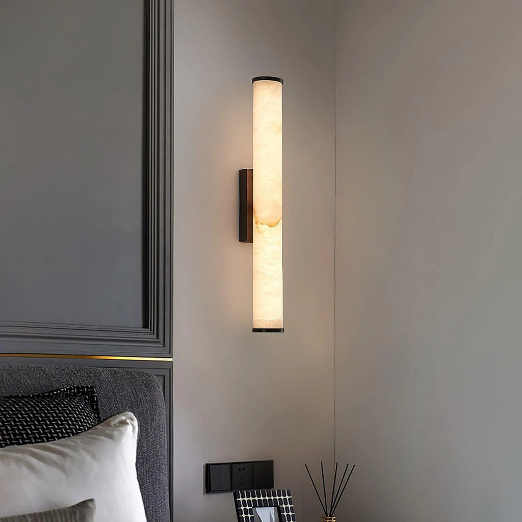 Vertical Marble Wall Light