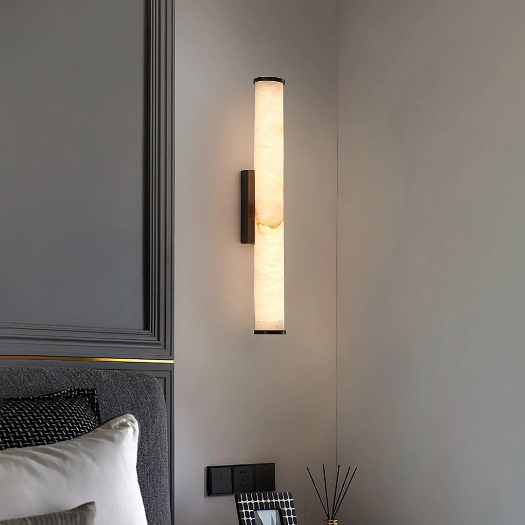 Vertical Marble Wall Light