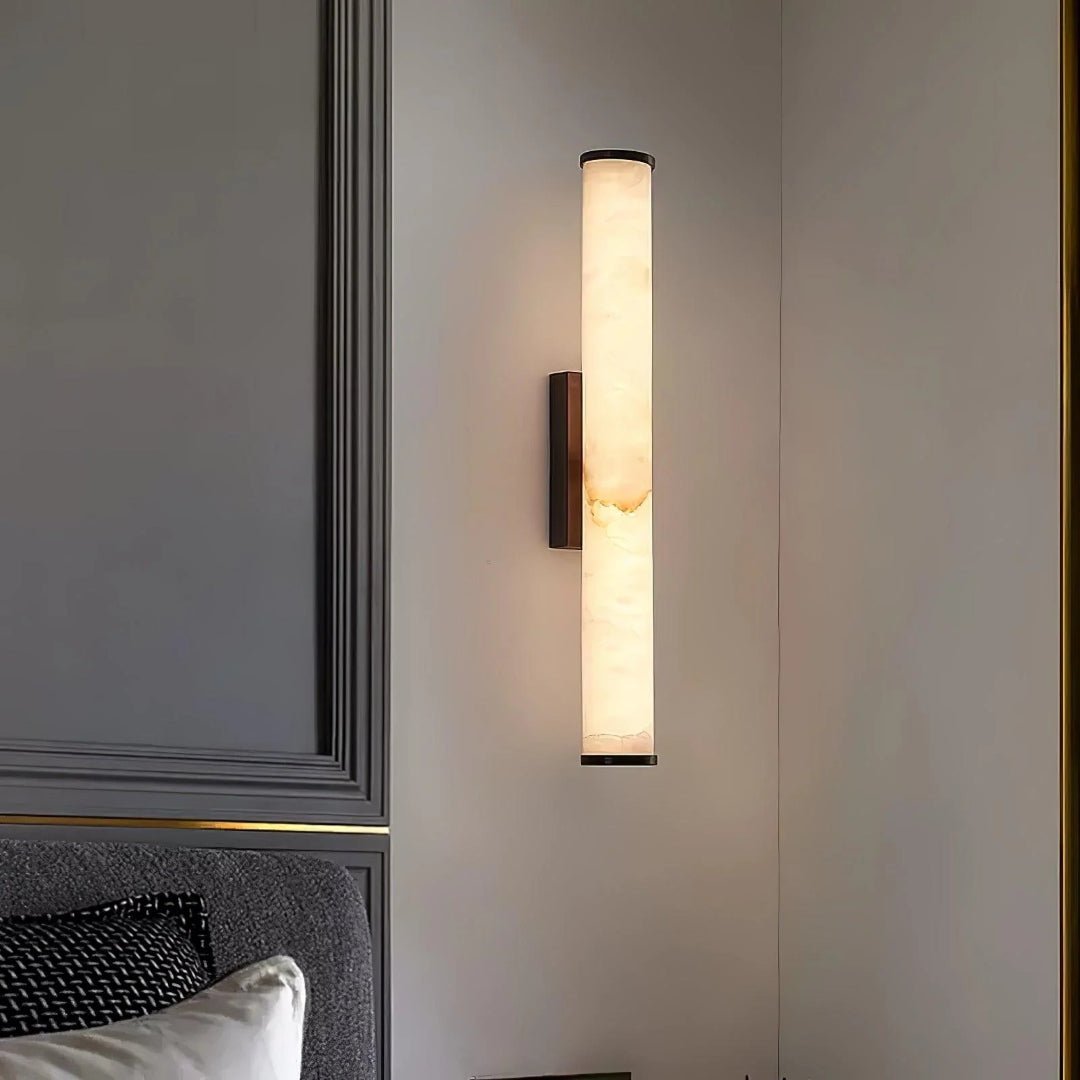 Vertical Marble Wall Light