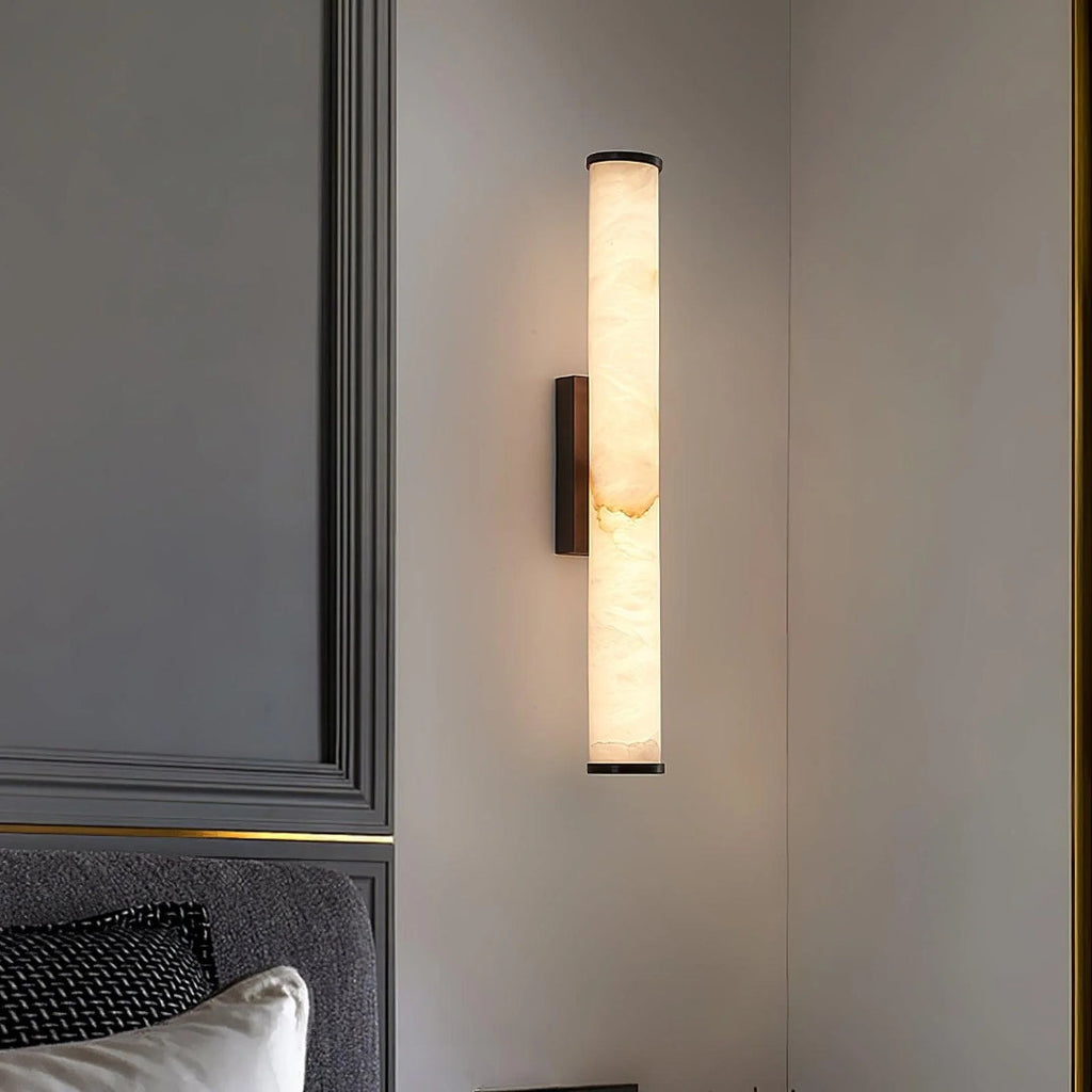 Vertical Marble Wall Light