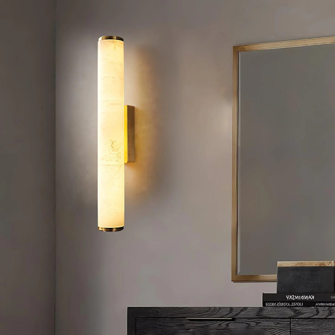 Vertical Marble Wall Light