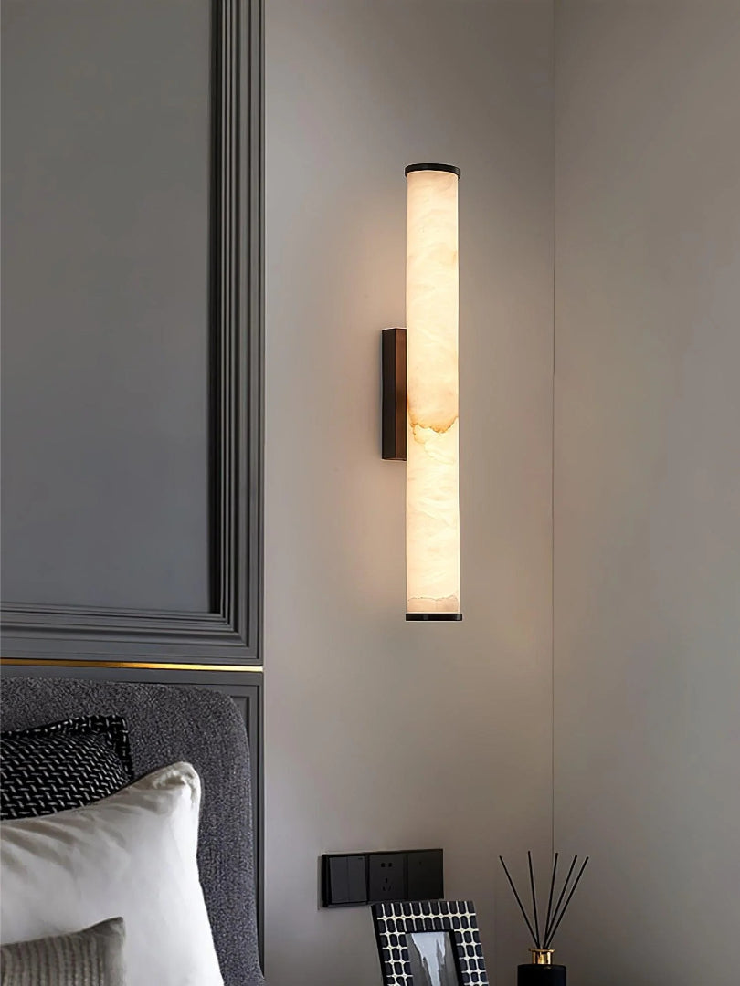 Vertical Marble Wall Light