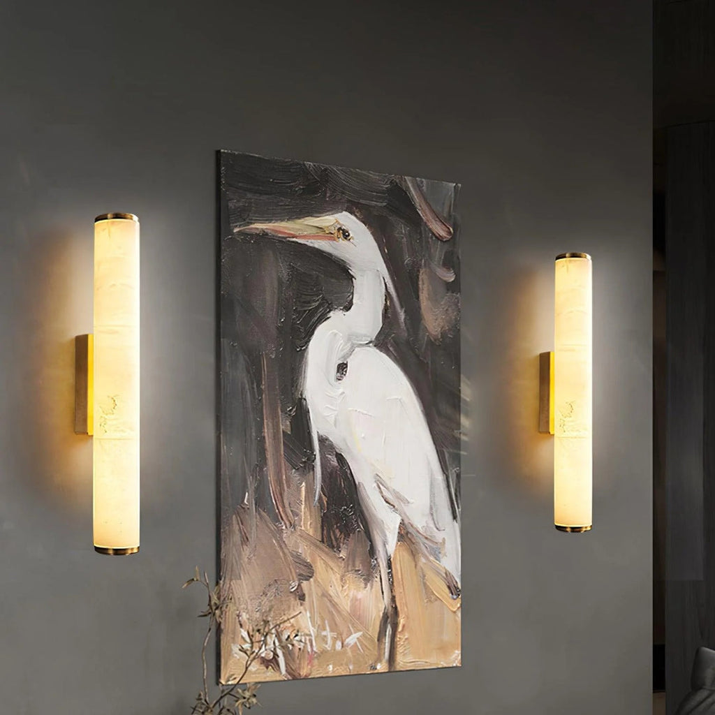 Vertical Marble Wall Light