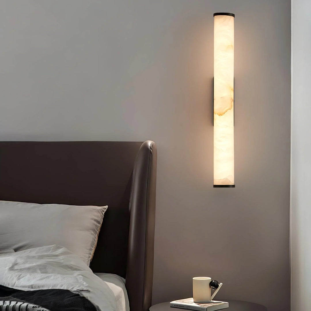 Vertical Marble Wall Light