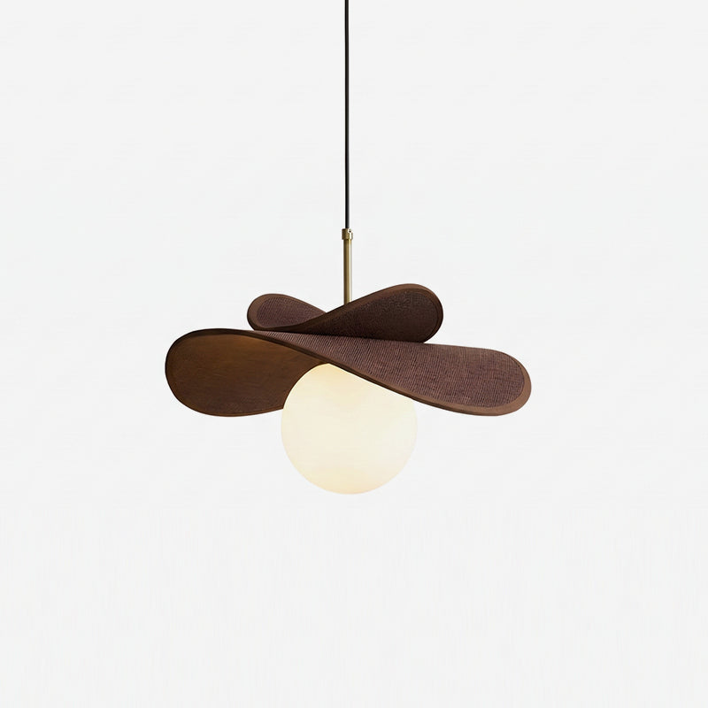 Pendant Light Metal Raffia and Glass | Adjustable 150cm Cord and Sloped Ceiling Compatible Design for Versatile Home Lighting