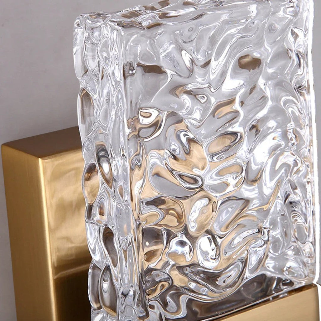 Contemporary Crystal Glass Wall Light