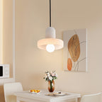 Alabaster Pendant Light | Natural Stone Stacked Design | Adjustable 150cm Cable for Custom Indoor Ceiling Lighting Setup