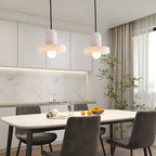 Alabaster Pendant Light | Natural Stone Stacked Design | Adjustable 150cm Cable for Custom Indoor Ceiling Lighting Setup