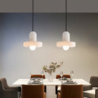 Alabaster Pendant Light | Natural Stone Stacked Design | Adjustable 150cm Cable for Custom Indoor Ceiling Lighting Setup