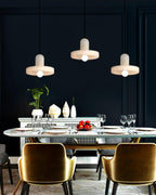 Alabaster Pendant Light | Natural Stone Stacked Design | Adjustable 150cm Cable for Custom Indoor Ceiling Lighting Setup