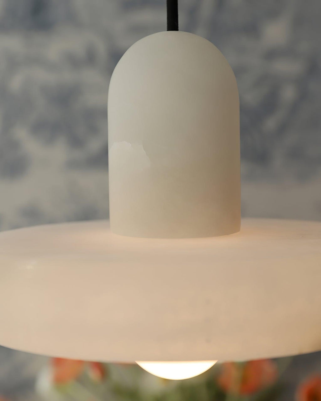 Alabaster Pendant Light | Natural Stone Stacked Design | Adjustable 150cm Cable for Custom Indoor Ceiling Lighting Setup