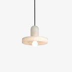 Alabaster Pendant Light | Natural Stone Stacked Design | Adjustable 150cm Cable for Custom Indoor Ceiling Lighting Setup