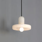 Alabaster Pendant Light | Natural Stone Stacked Design | Adjustable 150cm Cable for Custom Indoor Ceiling Lighting Setup