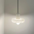 Alabaster Pendant Light | Natural Stone Stacked Design | Adjustable 150cm Cable for Custom Indoor Ceiling Lighting Setup