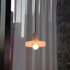 Alabaster Pendant Light | Natural Stone Stacked Design | Adjustable 150cm Cable for Custom Indoor Ceiling Lighting Setup