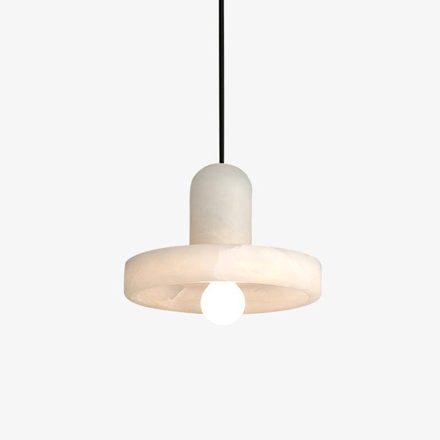 Alabaster Pendant Light | Natural Stone Stacked Design | Adjustable 150cm Cable for Custom Indoor Ceiling Lighting Setup