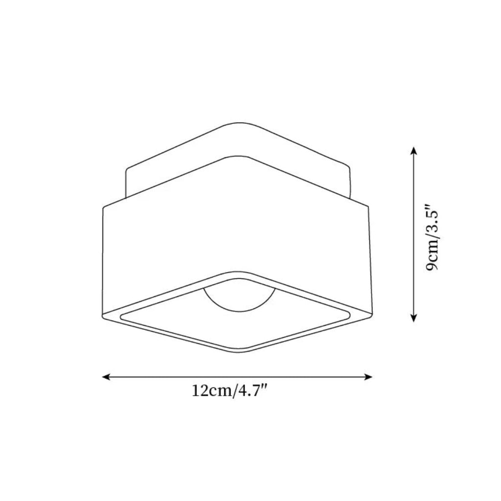 Natural Stone Wood Ceiling Light