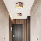 Natural Stone Wood Ceiling Light