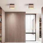 Natural Stone Wood Ceiling Light