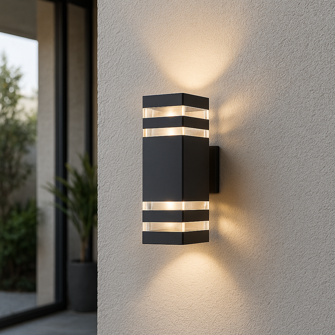 Two Way Outdoor Wall Lamp – Modern Up And Down Architectural Design