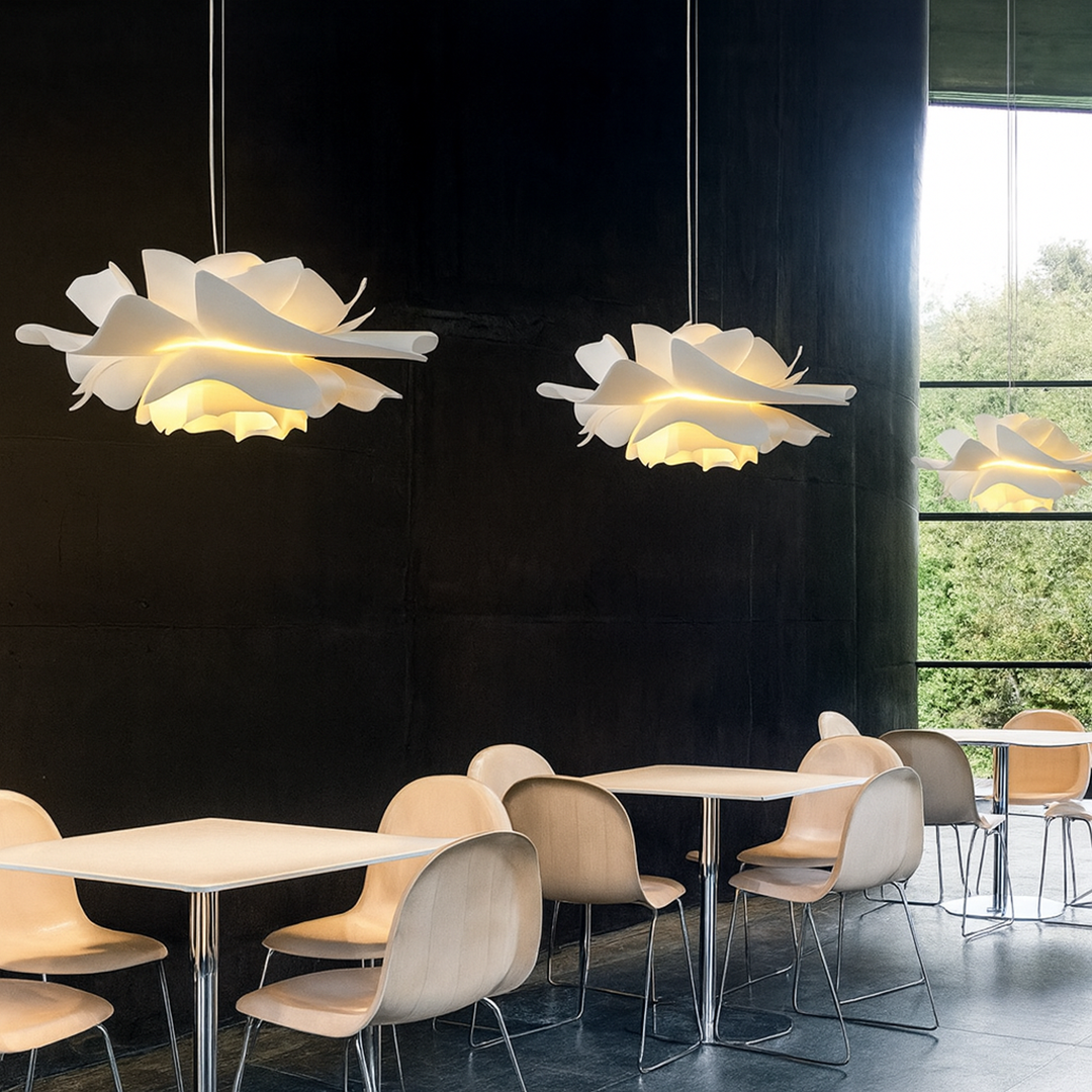 Flower Petal Pendant Lamp – Sculptural Organic Layered Design Statement