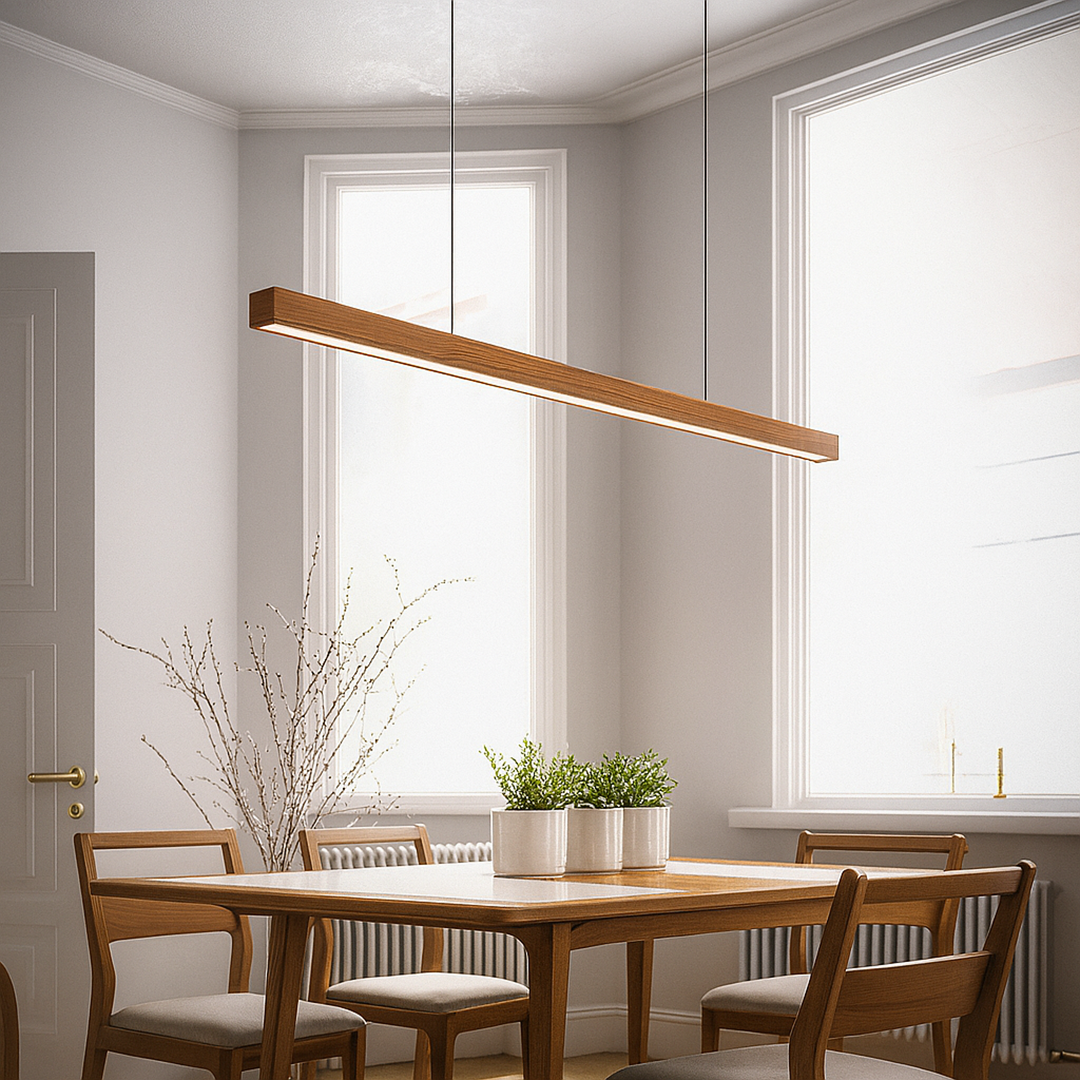 Glass Pendant Lamp – Modern Kitchen Bar Design With Focused Downlight