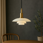 Sculpted Metal Pendant Lamp – Danish Scandinavian Minimalist Design