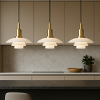Sculpted Metal Pendant Lamp – Danish Scandinavian Minimalist Design