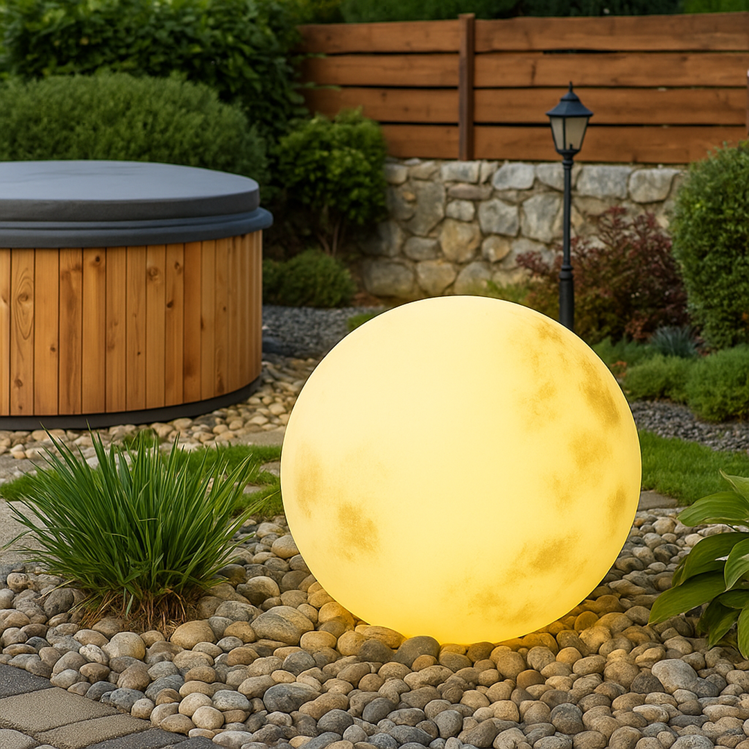 Solar Moon Garden Lamp – Outdoor Weatherproof Decorative Landscape Light