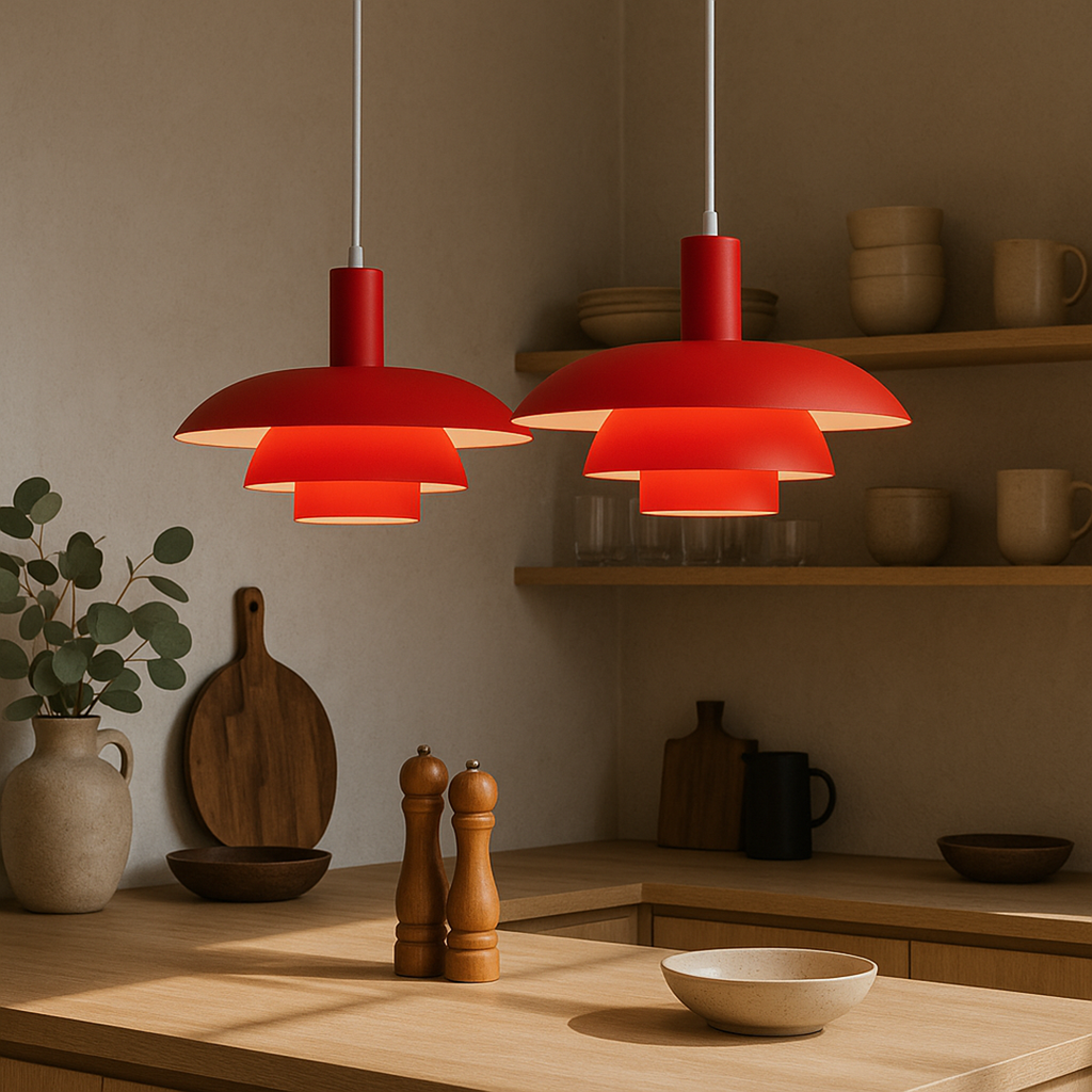 Metal LED Pendant Lamp – Danish Scandinavian Minimalist Dimmable Design