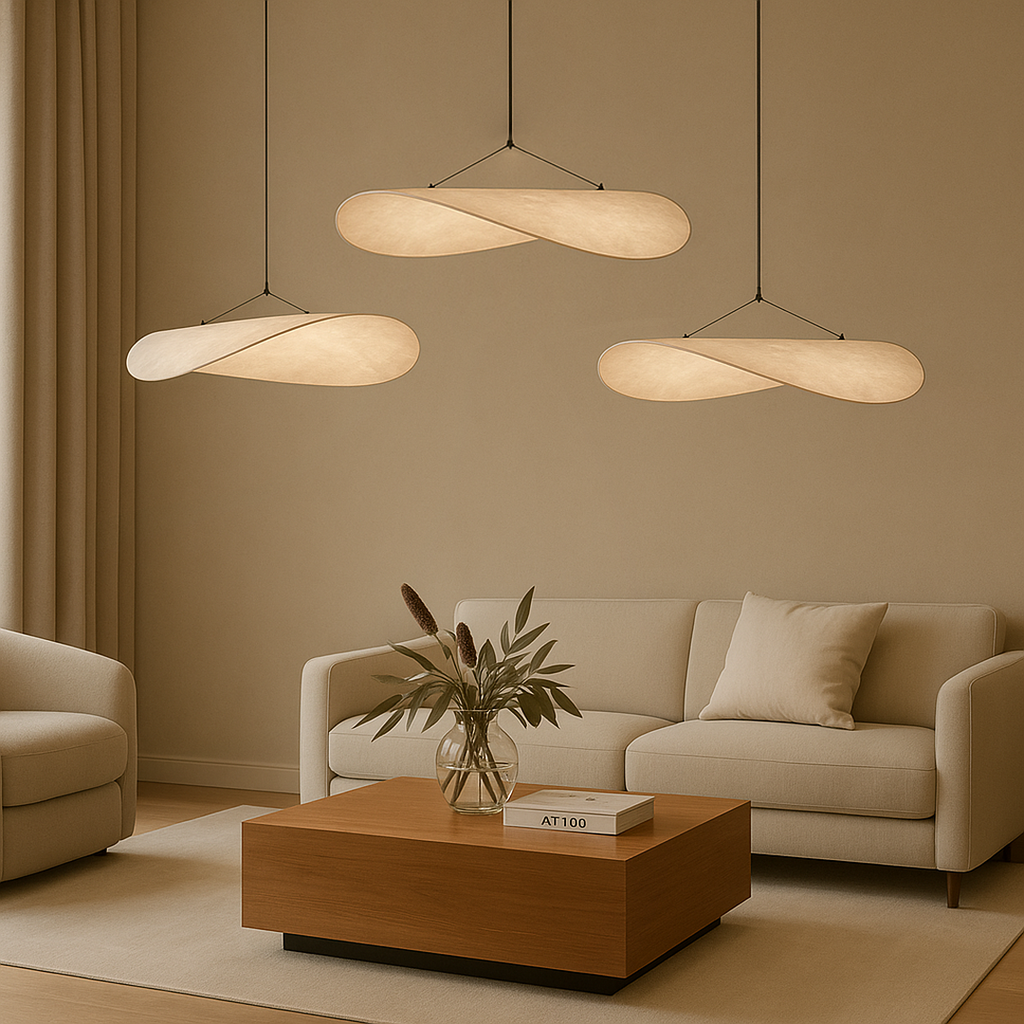 Fabric Sculptural Pendant Light