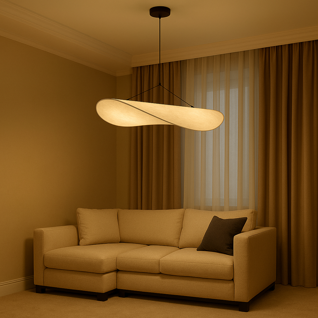 Fabric Sculptural Pendant Light