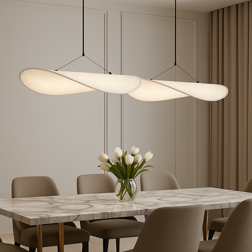 Fabric Sculptural Pendant Light