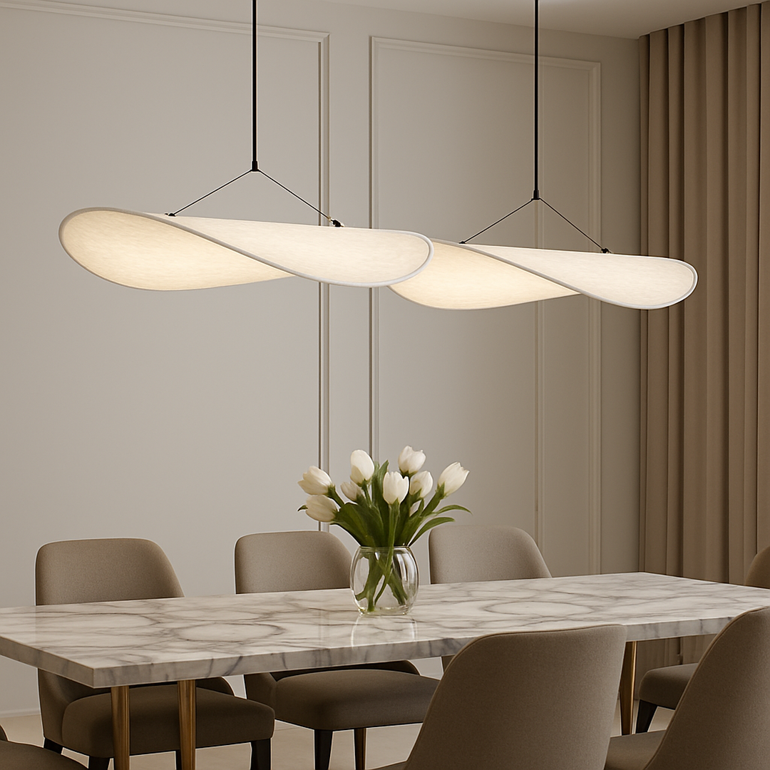 Fabric Sculptural Pendant Light