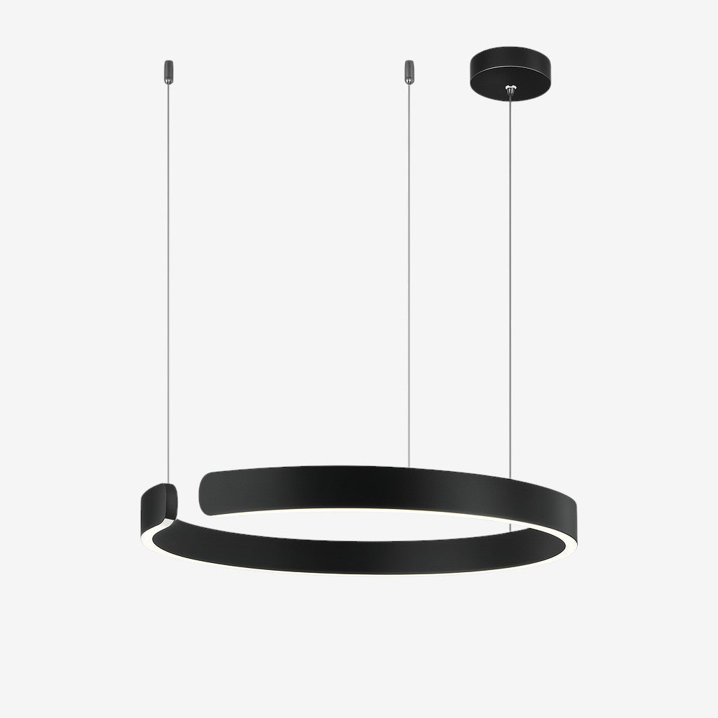 Circular Ring Pendant Lamp – Modern Minimalist LED Suspension Design
