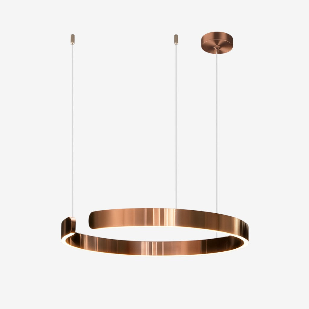 Circular Ring Pendant Lamp – Modern Minimalist LED Suspension Design