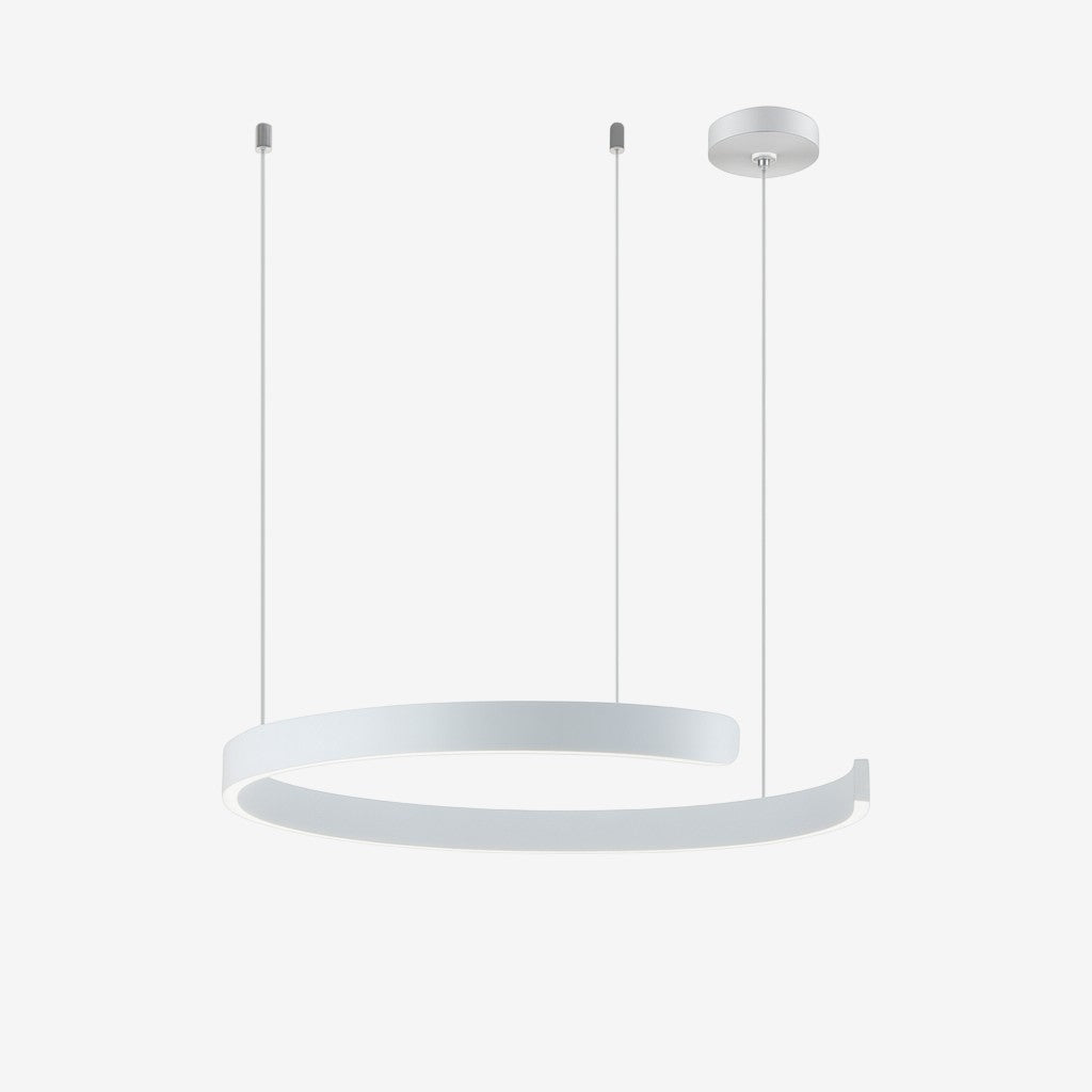 Circular Ring Pendant Lamp – Modern Minimalist LED Suspension Design