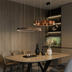 Circular Ring Pendant Lamp – Modern Minimalist LED Suspension Design