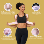 Posture Corrector for Women and Men | Adjustable Back Brace for Posture Awareness | Invisible Under Clothing Soft Material