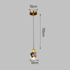 Crystal Brass Pendant Light