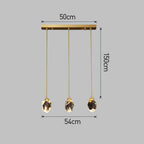 Crystal Brass Pendant Light